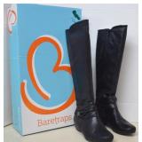 Baretraps Black Leather Boots Size 8M NIB