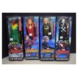 4-MIB Avengers Action Figures,Scarlet,Cross Bones,
