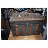 Antique Victorian Steamer Trunk W/ Compartments