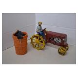 Vintage Cast Iron Toy Tractor By Auburn C. 1930 &