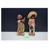 Vintage Mexican Clay Dolls