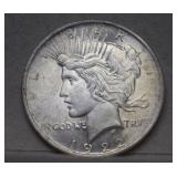 1922 Peace Silver Dollar w/ Die Crack Across Neck