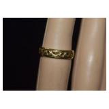 18Kt Italy Gold Band - Milor  Sz 5