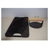 Cast Iron Taylor & NG Bacon / Meat Press & Double