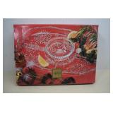 Mikasa, Crystal Chip & Dip Set With Box