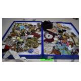 Two Trays Of Fashion Jewelry Pendants, Pins, &