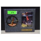 Michael Jordan Plaque Clock w/Card.