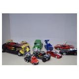 Lot Toy Vehicles Some Are Diecast, Some Plastic -