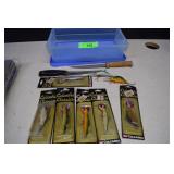Fishing Lures & Two Filet Knives