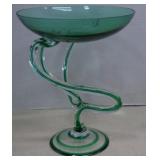 Gorgeous Jozefina Krosno Art Glass Center Piece ,
