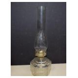 Vtg. Lamplight Farm Oil Lamp With Tall Chimney