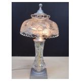 Vintage Cut Crystal 'Star Of David' Boudoir Lamp