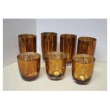 Lot 7 Vintage Copper Mirrored Baroque Drinking -