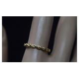 14K Twisted  Braid Ring  Sz 7-1/4  1.27g