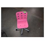 Small Pink Rolling Chair
