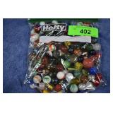 Large Bag Of Vintage Large & Small Marbles