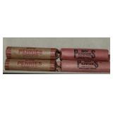 Four Rolls of Wheat Pennies