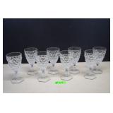 Eight Fostoria Goblets