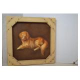 Framed Dog Wall Art Print Decor