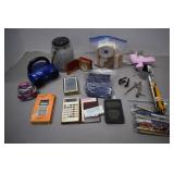 Lot Of Vintage Random Office Items & Others -Radio