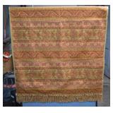 Cloth And Velvet Fringed Colorful Throw