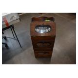 Antique Wooden 3-Compartment Bread&Pantry Storage