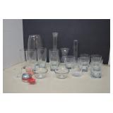 Lot MISC Clear Set Of Drinking Glasses MORE