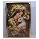 Framed Print With Glitter Accents 24x16'