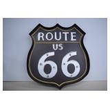 Metal Route 66 Lite Up Sign