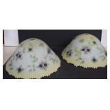 Vintage Hand Painted Vilolet In Snow Design