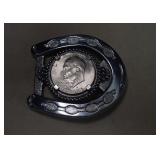 Horseshoe Belt Buckle w/ Eisenhower Dollar