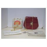 Vintage Lot 4 Beaded and Embroidery Type Purses