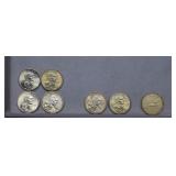(6) Sacagawea Dollars & 1987 Canada Dollar