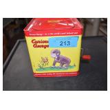 Vintage Curious George Tin Jack-In-The-Box Toy