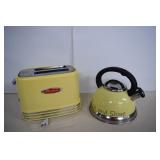 Retro Yellow Toaster/ Rise And Shine Tea Pot