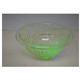 VTG Hazel Atlas Green Uranium Glass Mixing Bowl