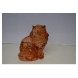 Vintage Mosser Glass Persian Cat Lidded candy Dish
