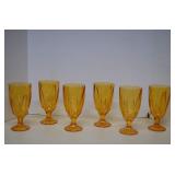 Vintage Set Of 6 Noritake Breeze Tea Goblets