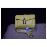 New Bebe Lemon Yellow Crossbody Purse w/ Strap