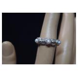 Sterling Judith Ripka Triple Pearl/Cable Style