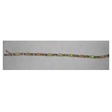 Sterling/Vermeil Bracelet** w/ Opal Like Stones