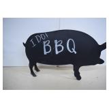 Metal 3D Pig Sign