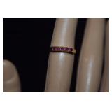 P14K & Ruby Band   Size 4-1/2