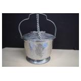 Vtg. Rodney Kent Hammered Aluminum Ice Bucket