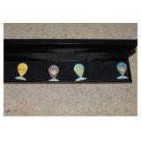 Hard Rock Cafe Box w/ Four Balloon Lapel Pins
