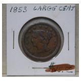 1853 Large Letters Large Cent
