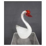 Vintage Hand Blown Swan Murano Style