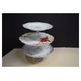 Three Piece Stacking Dessert Stand