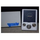1976-S Bicentennial Silver Proof Set  Three Coins