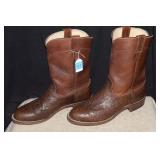 Larry Mahan Lizard & Leather Uppers  Sz 8.5D